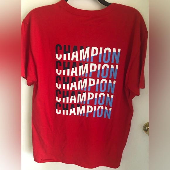 CHAMPION MEN’S T-SHIRT/ RED/ MEDIUM. NWT - Picture 4 of 7